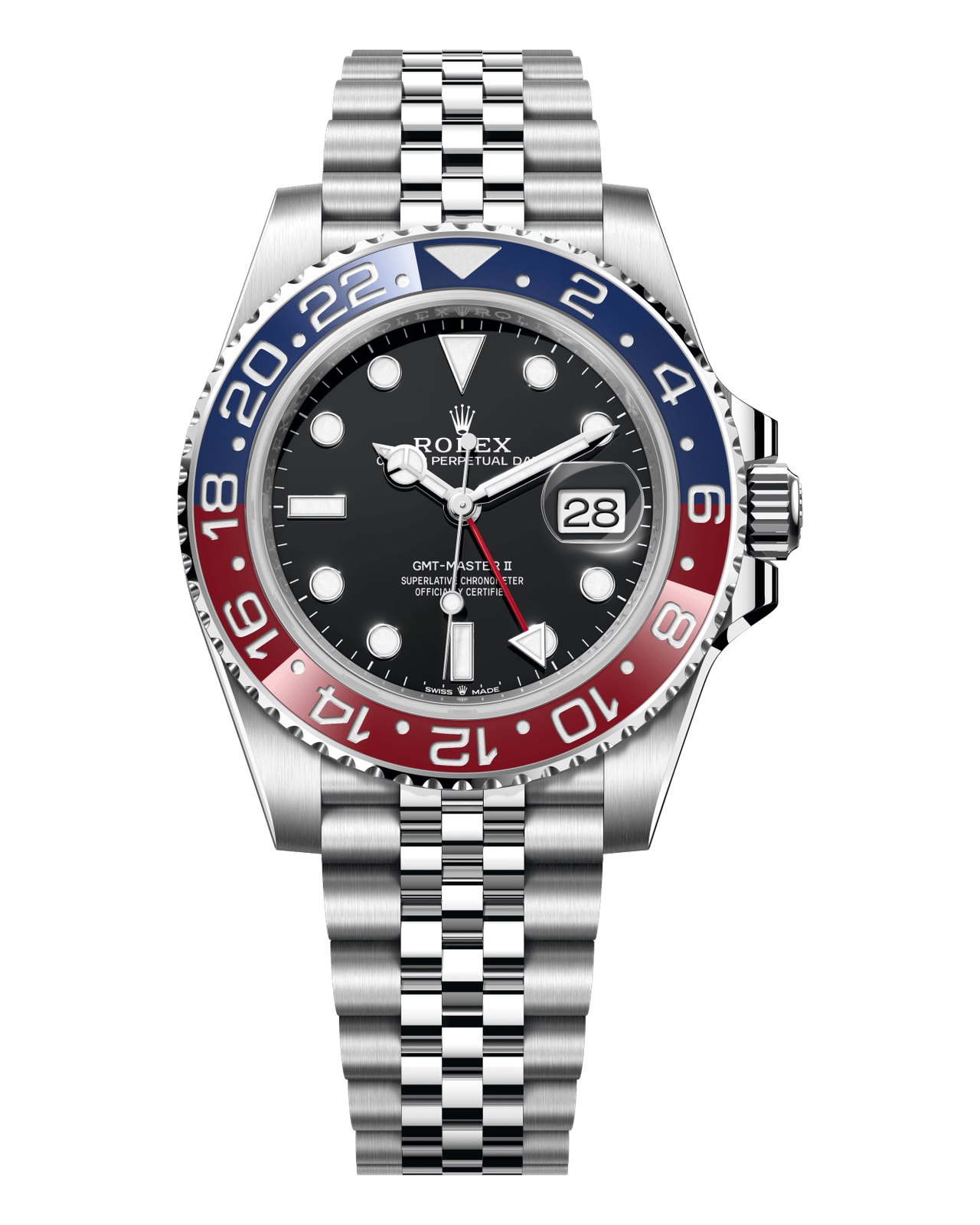 Rolex GMT-Master II 126710BLRO Pepsi on Jubilee bracelet